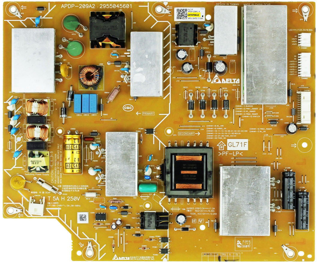 Sony 1-474-706-12 Power Supply (APDP-209A2 A) EHParts.com