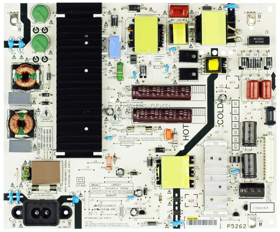 LG 55LU2-L901N Power Supply 55UJ6200-UA.CUSYLH EHParts.com