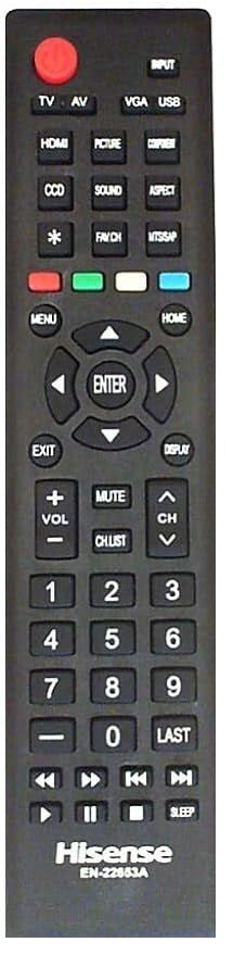 Hisense EN-22653A Remote Control EHParts.com