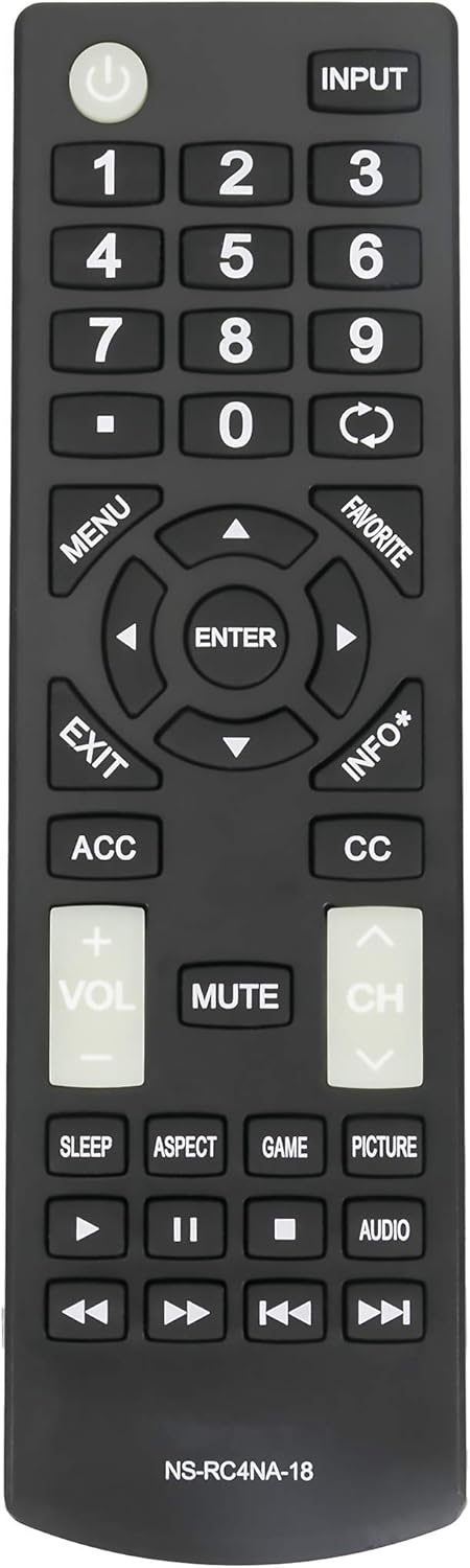 Insignia NS-RC4NA-18 Remote control