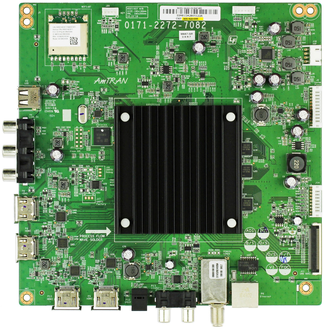 Vizio 3655-1622-0395 / 3655-1682-0395 / 3655-1612-0395 Main Board EHParts.com