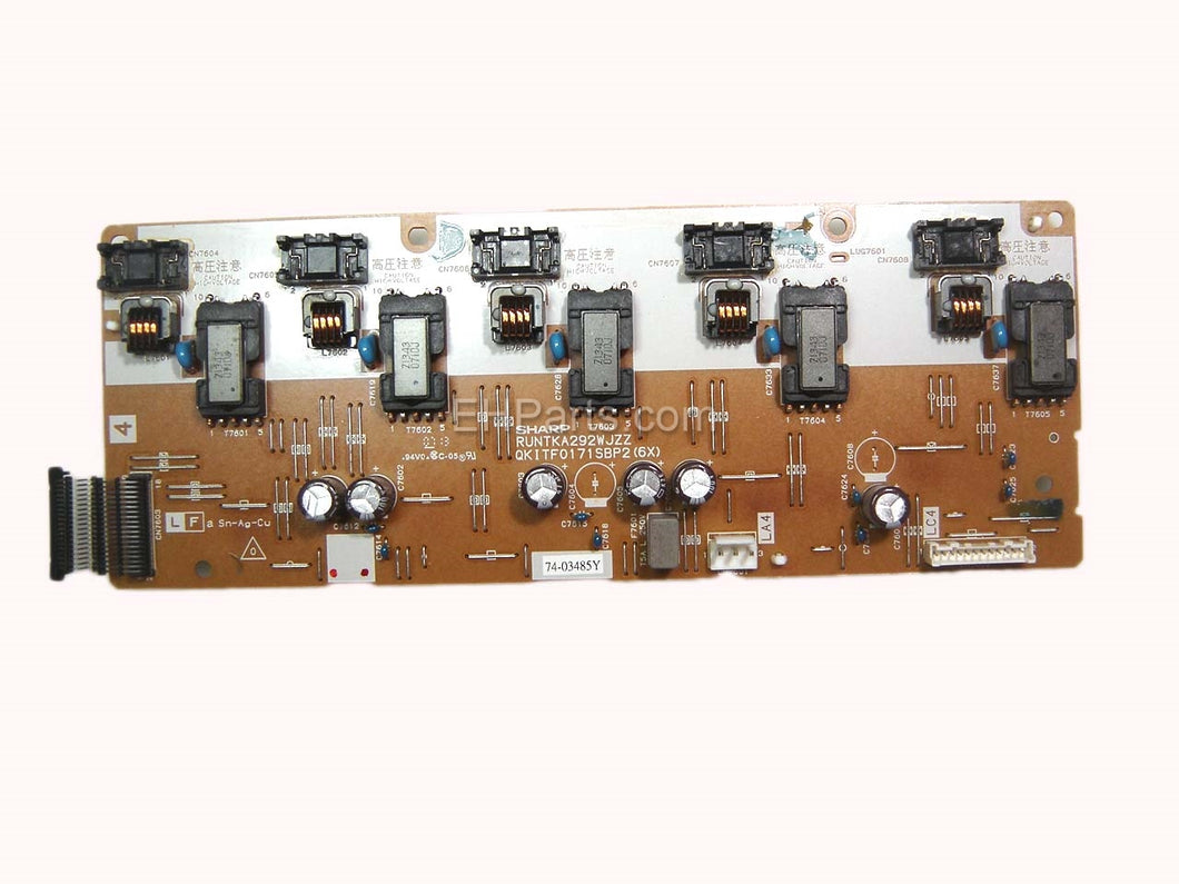 Sharp RUNTKA292WJZZ Backlight Inverter 4 (QKITF0171SBP2(6X) - EH Parts