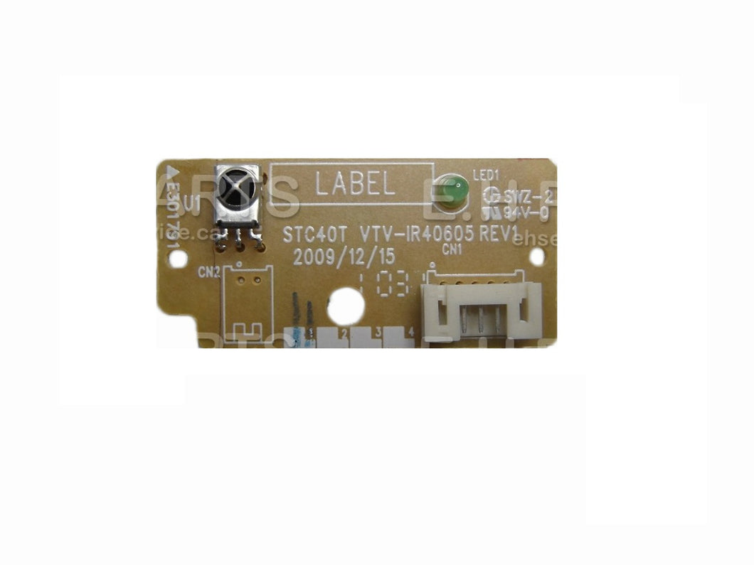 Toshiba 75023987 IR Sensor Board (STC40T) VTV-IR40605, 454C2J51L01 - EH Parts