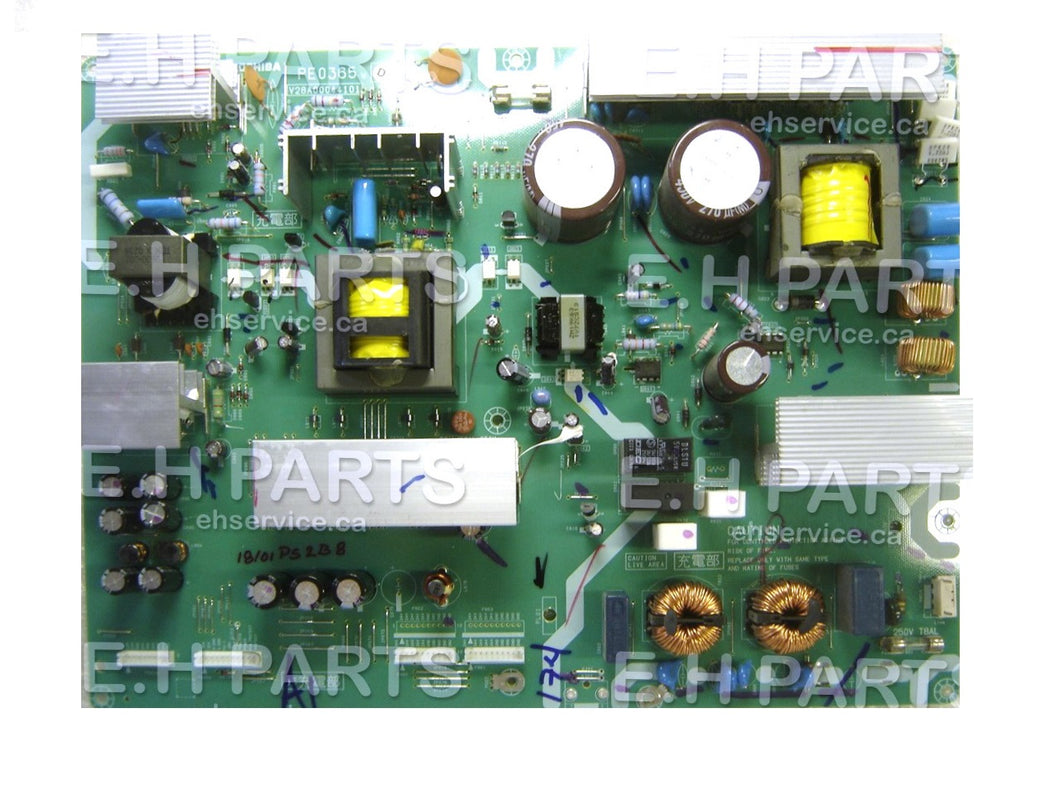 Toshiba 75008639 Power Supply (PE0365D) V28A00044101 - EH Parts