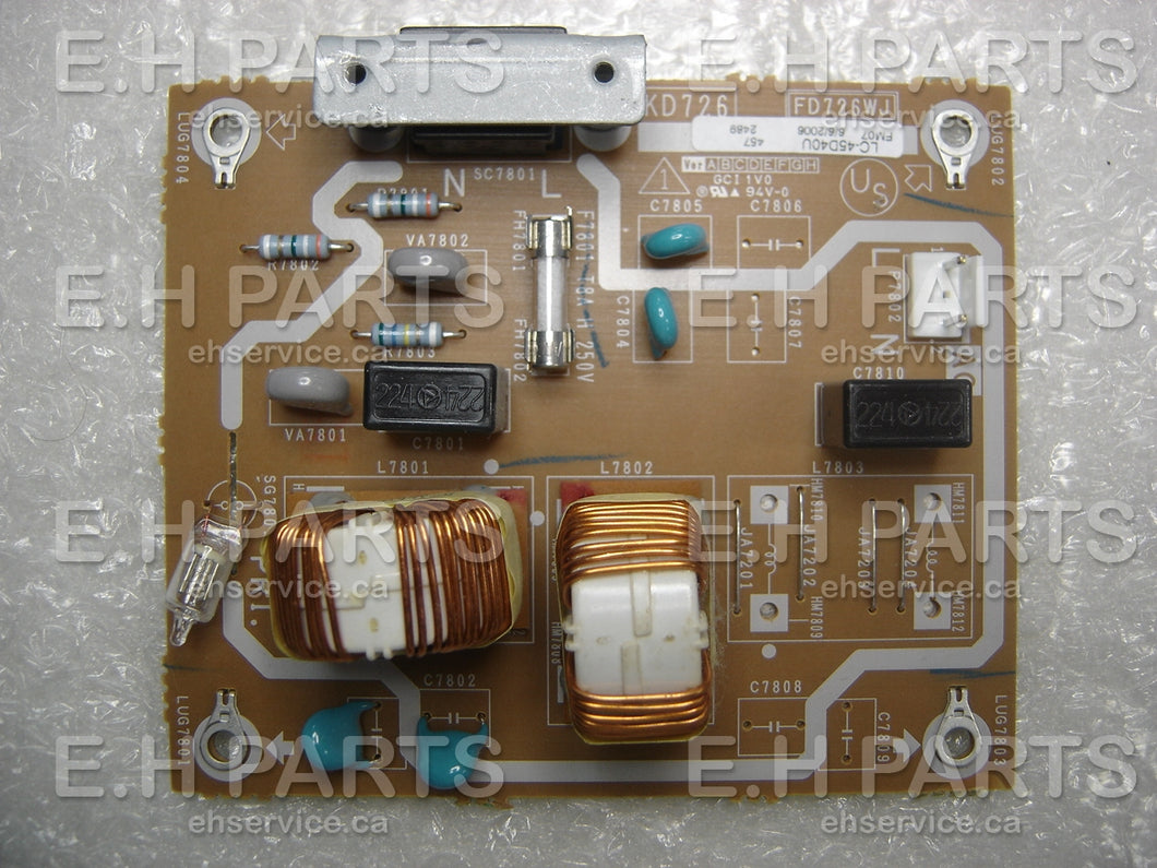 Sharp DUNTKD726FM07 AC Filter Board (KD726) FD726WJ - EH Parts