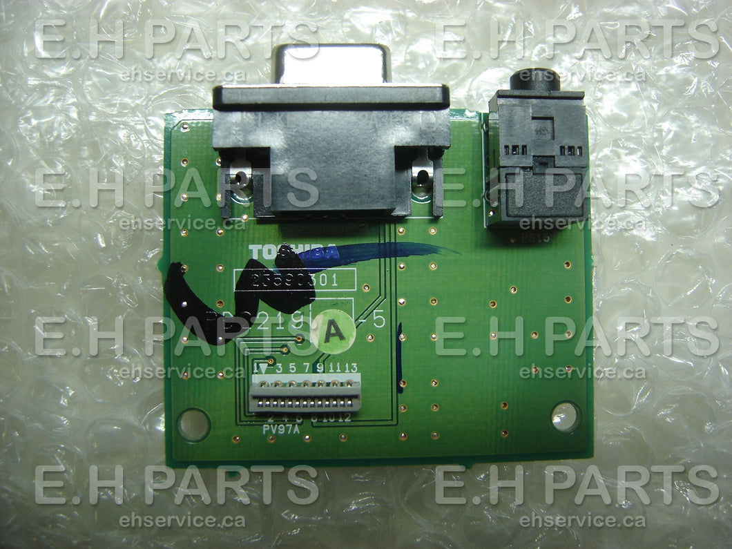Toshiba 75001583 PC-In Board (PD2219A-5) - EH Parts