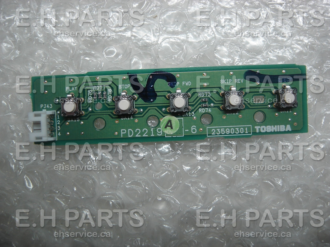 Toshiba 75001584 DVD Keyboard (PD2219A-6) - EH Parts
